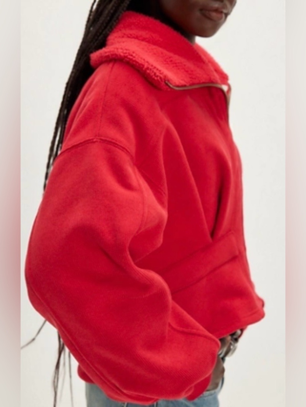 NWT Free People Cora Corded Zip-Up Jacket Size S